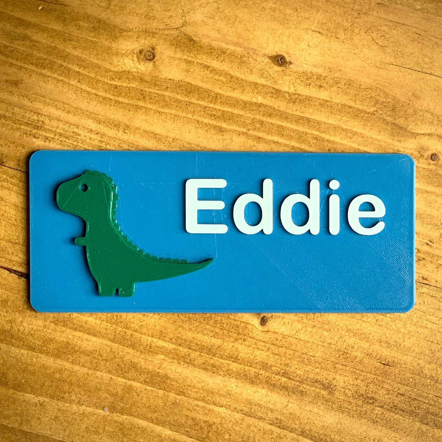 Dinosaur Door Plaque 3D printed - TRex - Personalised - Bedroom Sign - Children - Kids Room - Room Sign