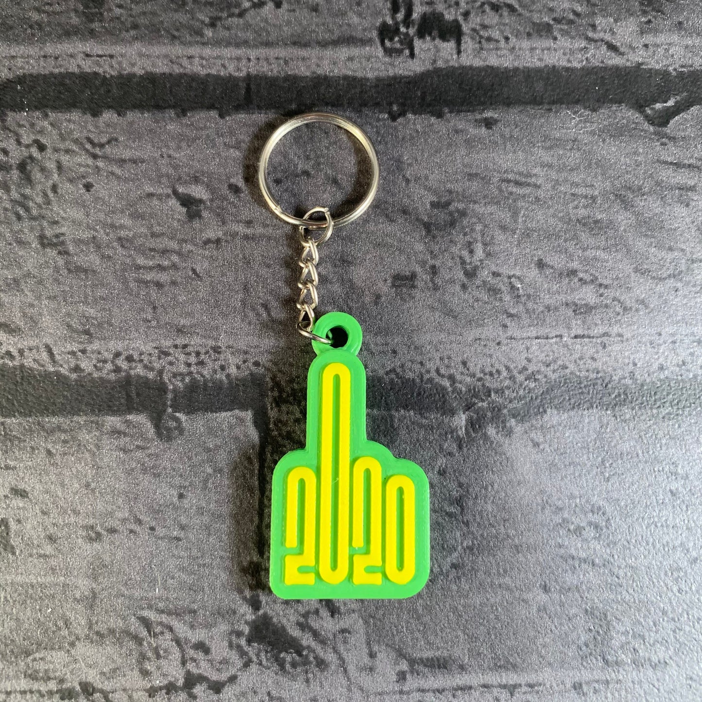 2020 Lockdown Keyring - Keychain - Personalised 3D Printed - Pandemics - Fun Gift - Stocking Filler - Humour - Swearing