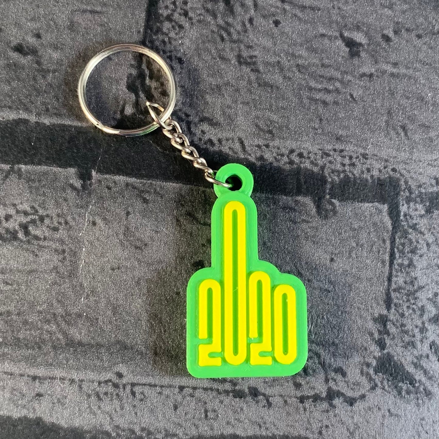 2020 Lockdown Keyring - Keychain - Personalised 3D Printed - Pandemics - Fun Gift - Stocking Filler - Humour - Swearing