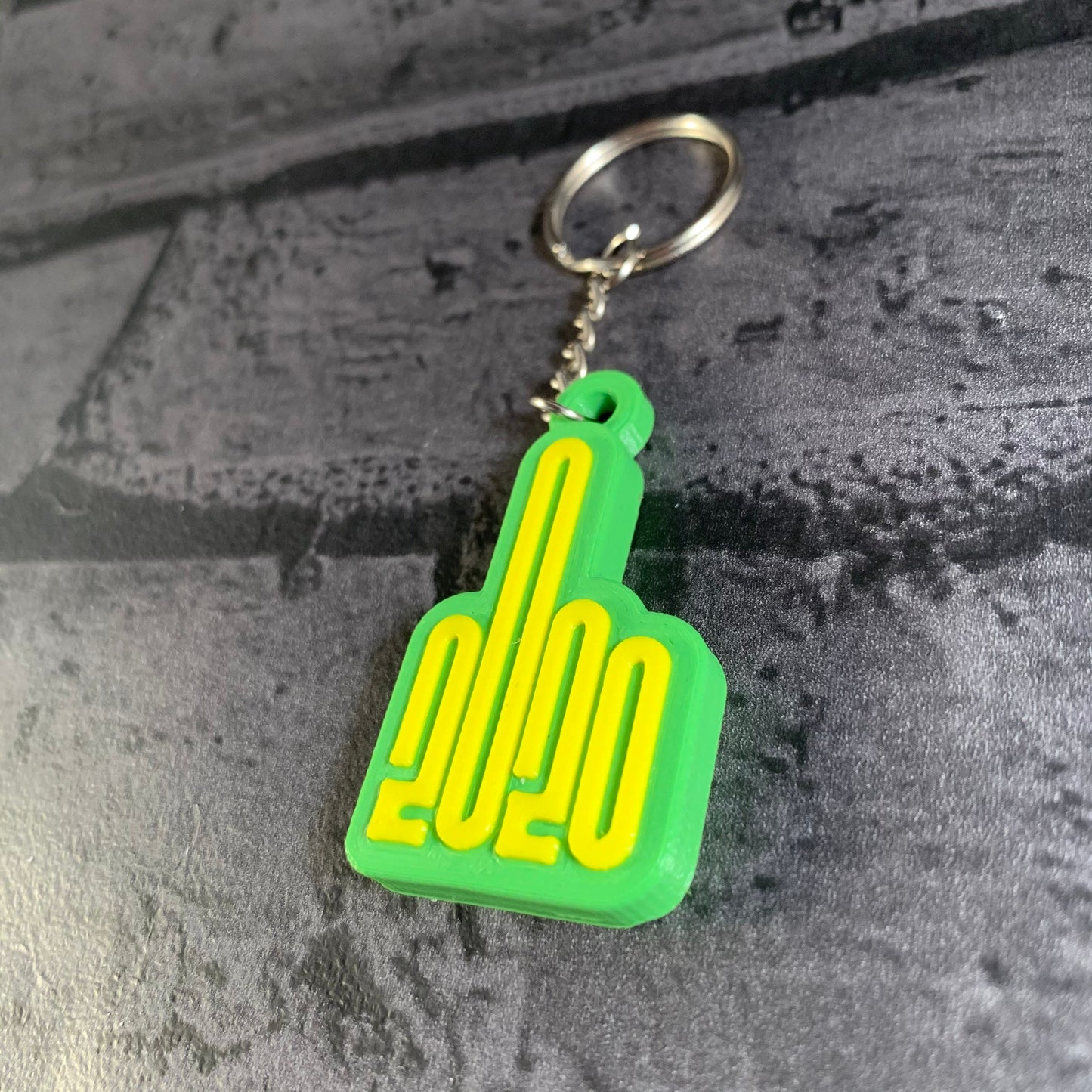 2020 Lockdown Keyring - Keychain - Personalised 3D Printed - Pandemics - Fun Gift - Stocking Filler - Humour - Swearing