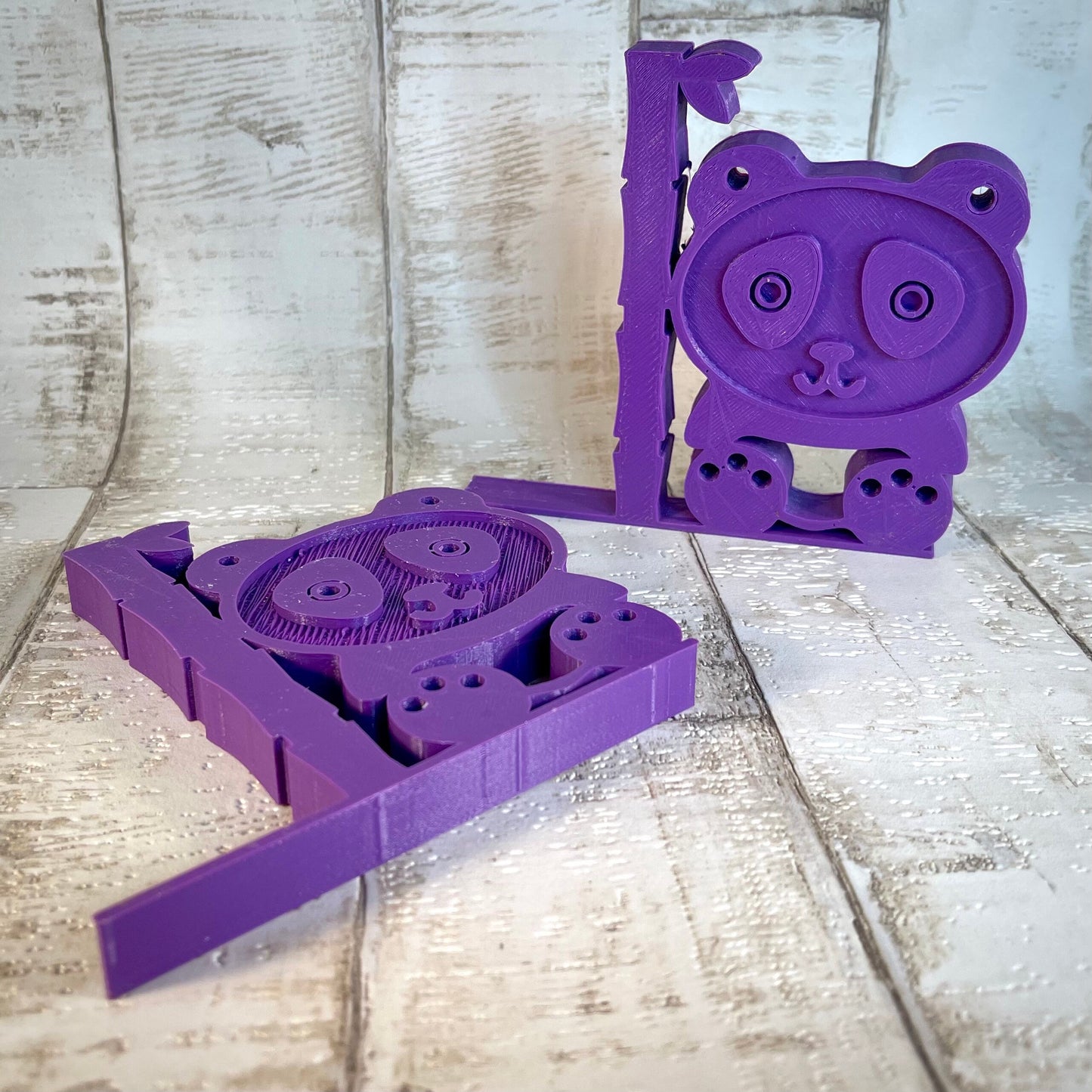 Panda Bookends - 3D Printed - Book Storage - Children's Bedroom - Nursery - Kawaii - Birthday Gifts - Rainforest - Animals - Desk Tidy