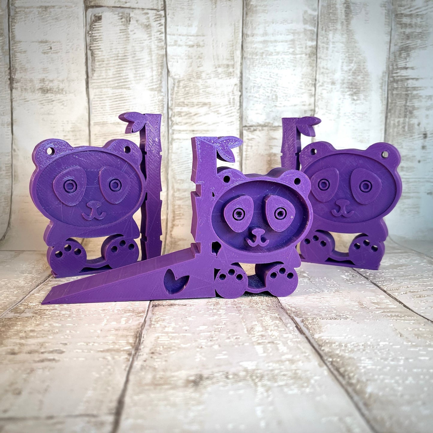 Panda Bookends - 3D Printed - Book Storage - Children's Bedroom - Nursery - Kawaii - Birthday Gifts - Rainforest - Animals - Desk Tidy