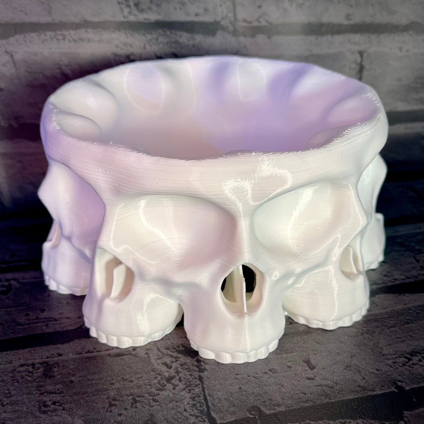 Skull Polyskull Large Pot Bowl - Gothic - Halloween - Desk Decor - Office - Gothic Wedding - Valentines Day - Home Decor - New Home Gift