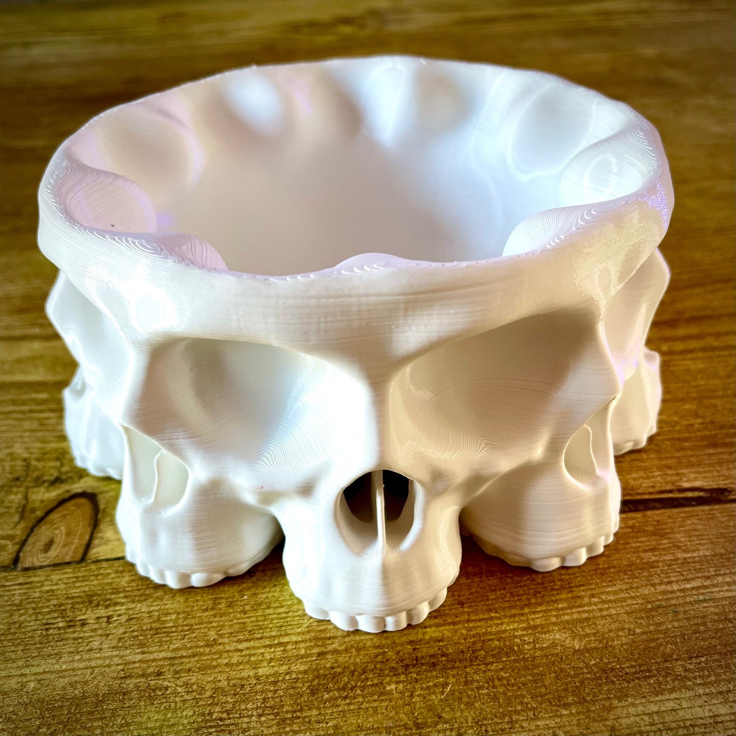 Skull Polyskull Large Pot Bowl - Gothic - Halloween - Desk Decor - Office - Gothic Wedding - Valentines Day - Home Decor - New Home Gift