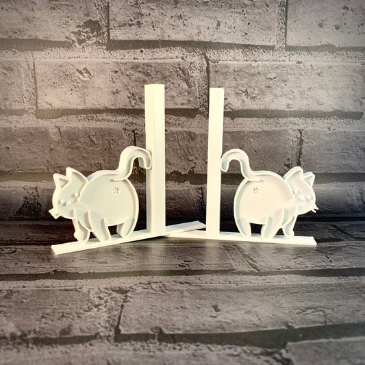 Cat Butt Bookends - 3D Printed - Book Storage - Children's Bedroom - Gifts for boys - Gifts for girls - Birthday Gifts - Desk Tidy