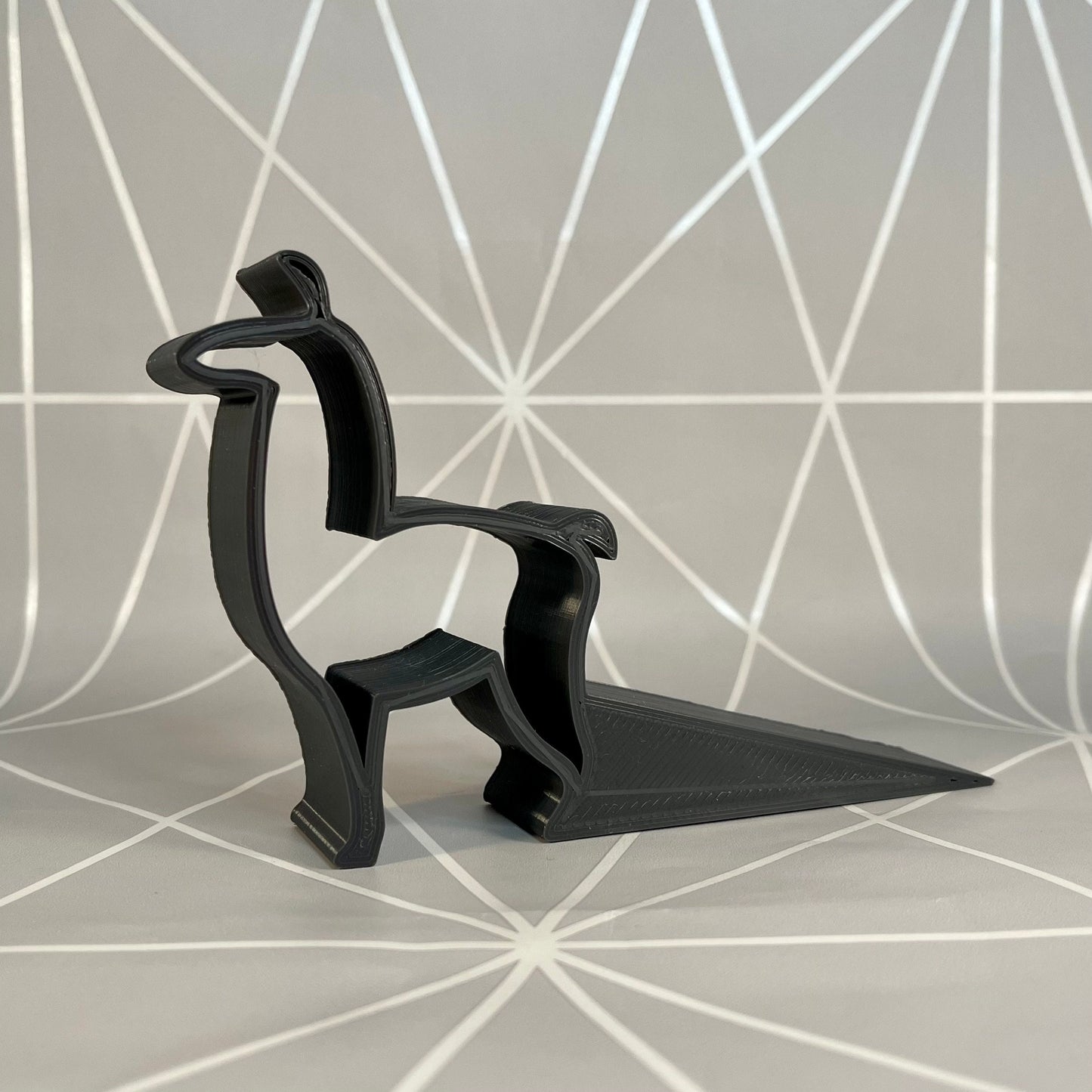 Llama Alpaca Doorstop - 3D Printed - Home Decor - Geometric - Ornament - Door Stopper - Modern Decor - Gifts for Home - Farm Animals