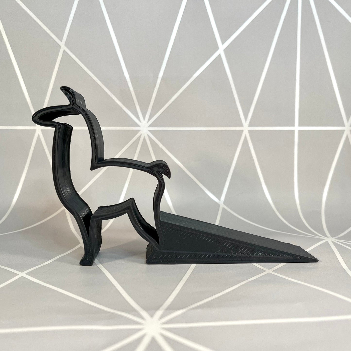 Llama Alpaca Doorstop - 3D Printed - Home Decor - Geometric - Ornament - Door Stopper - Modern Decor - Gifts for Home - Farm Animals