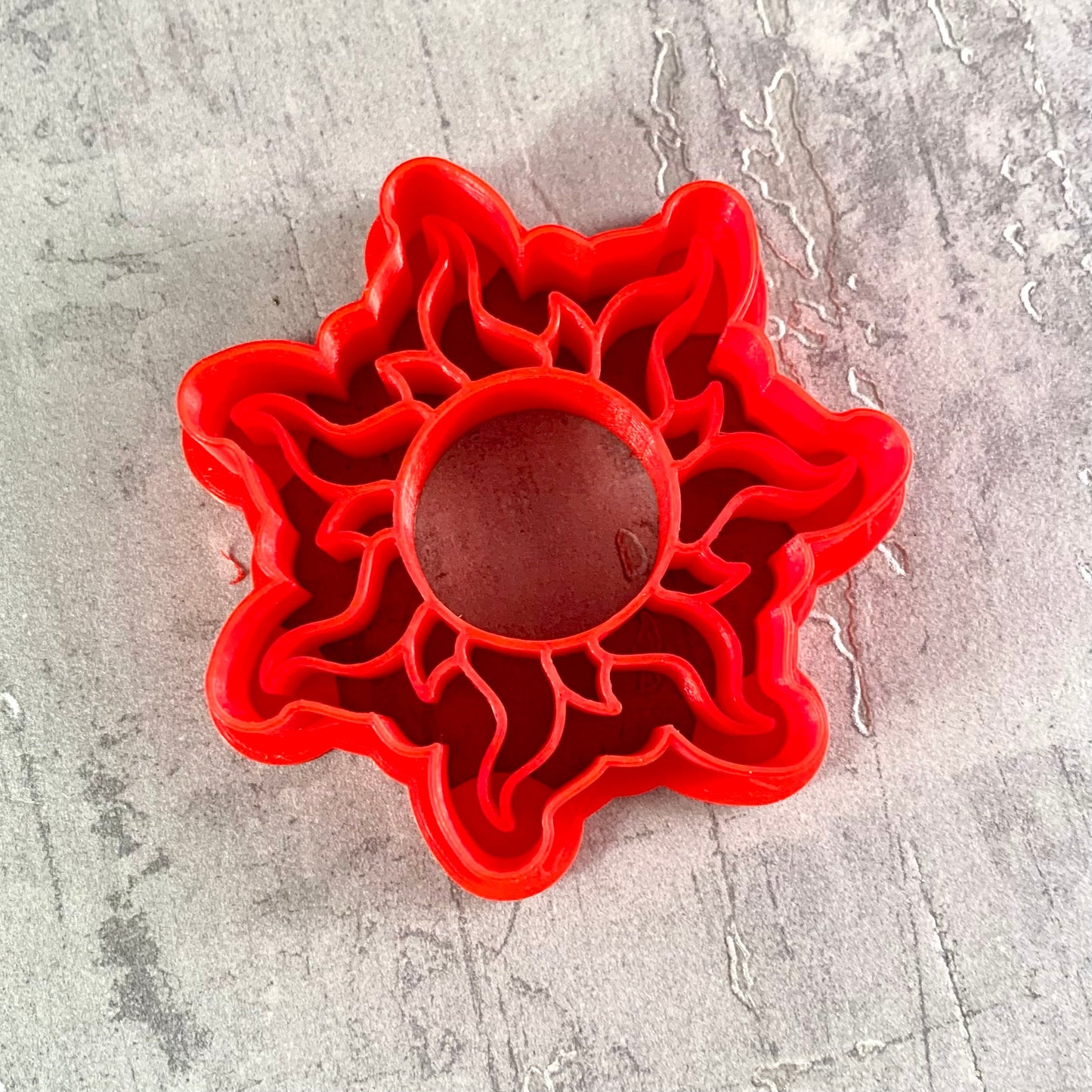 Tangled Sun - Cookie Cutter - Cute Cutter - Biscuit - Fondant - Clay cutter - Dough - One of a kind - Sunshine - Sunset - Sunrise - Summer