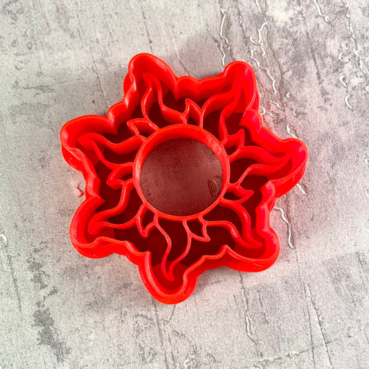 Tangled Sun - Cookie Cutter - Cute Cutter - Biscuit - Fondant - Clay cutter - Dough - One of a kind - Sunshine - Sunset - Sunrise - Summer