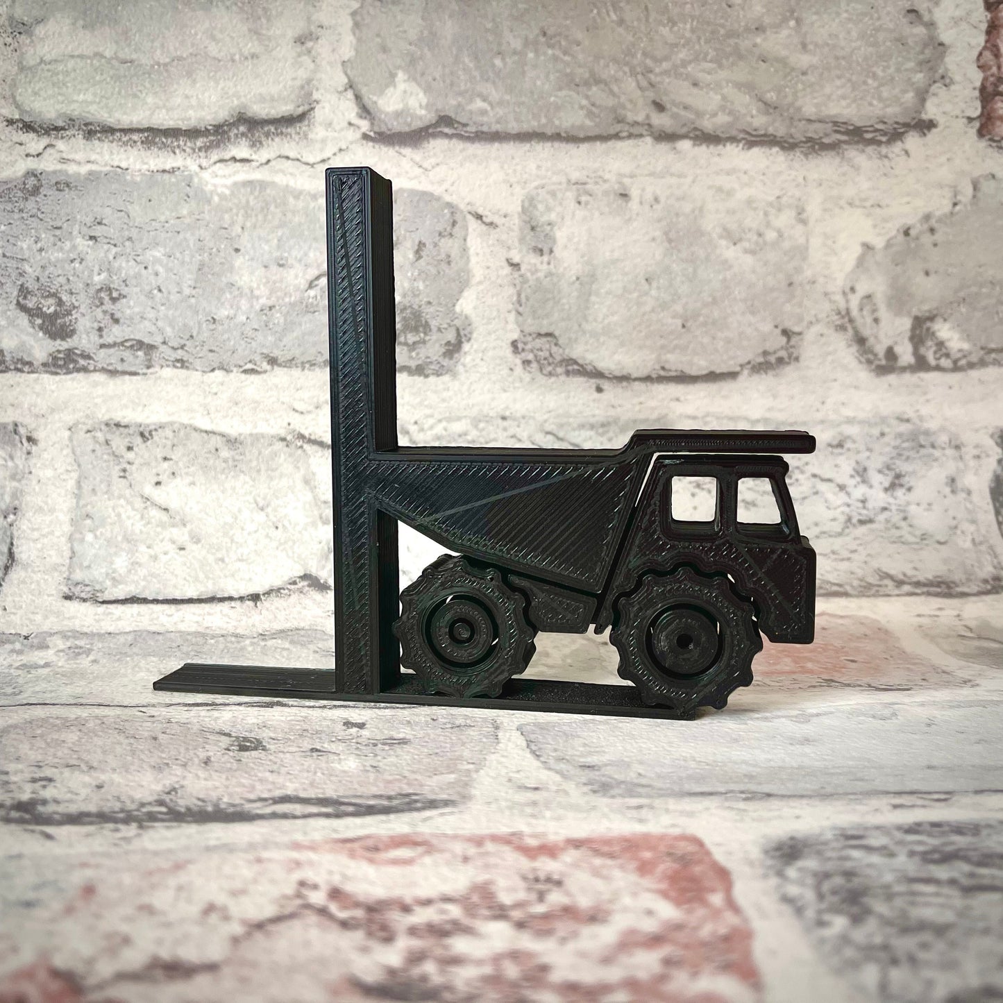 Construction Bookends - Digger - Dump truck - 3D Printed - Book Storage - Children's Bedroom - Gifts for boys - Gifts for girls - Birthday