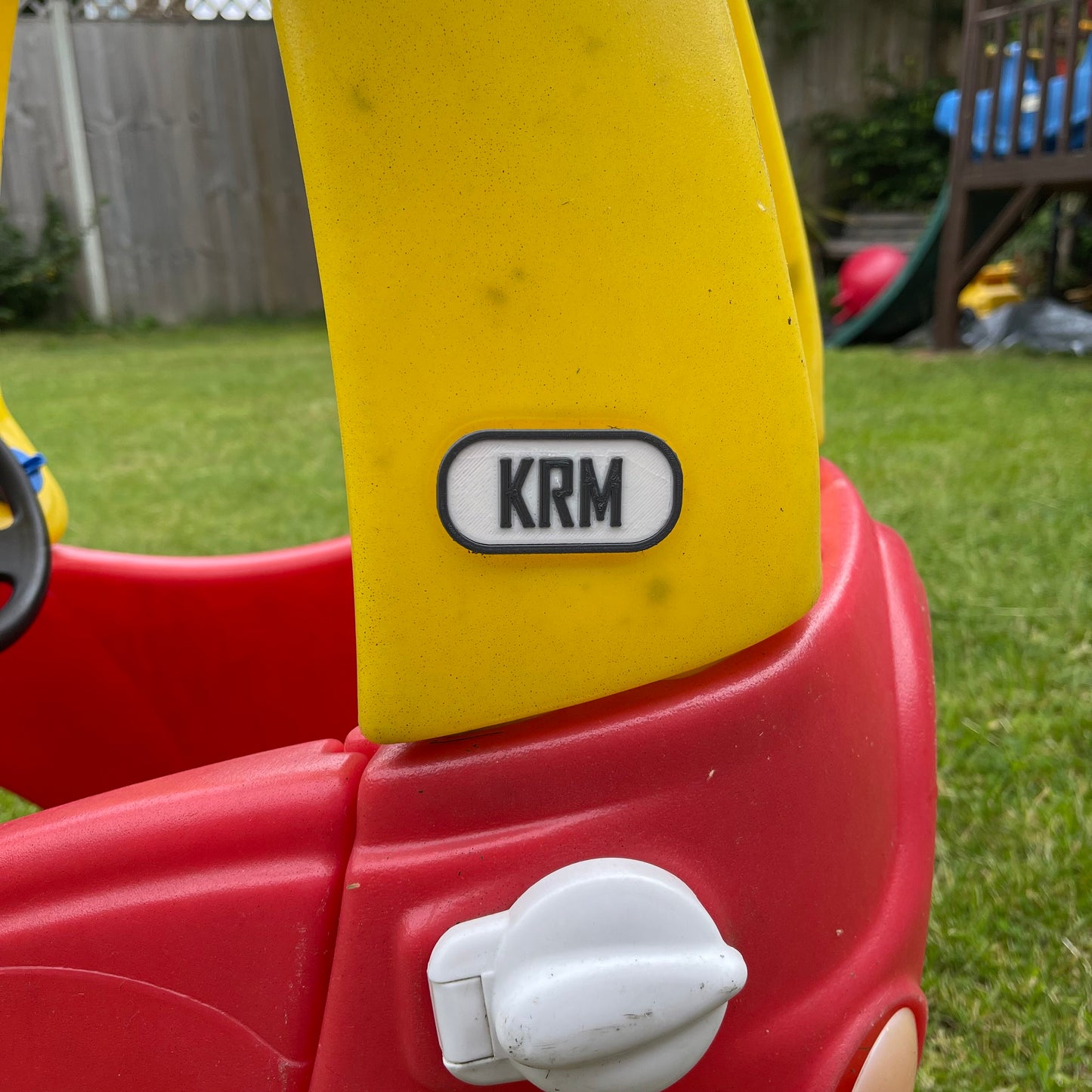 Little Tikes Side Pillar SET Numberplates Personalised - 3D printed - Toy Car - Children - Kids - Garden Toys - First 1st Birthday Gifts