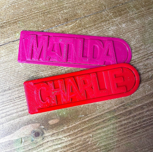 Bookmark Clip Personalised - 3D Printed - Book Lovers - Gifts for Her - Gifts for Him - Party Bag Fillers / Favours - Gifts under 5 pounds