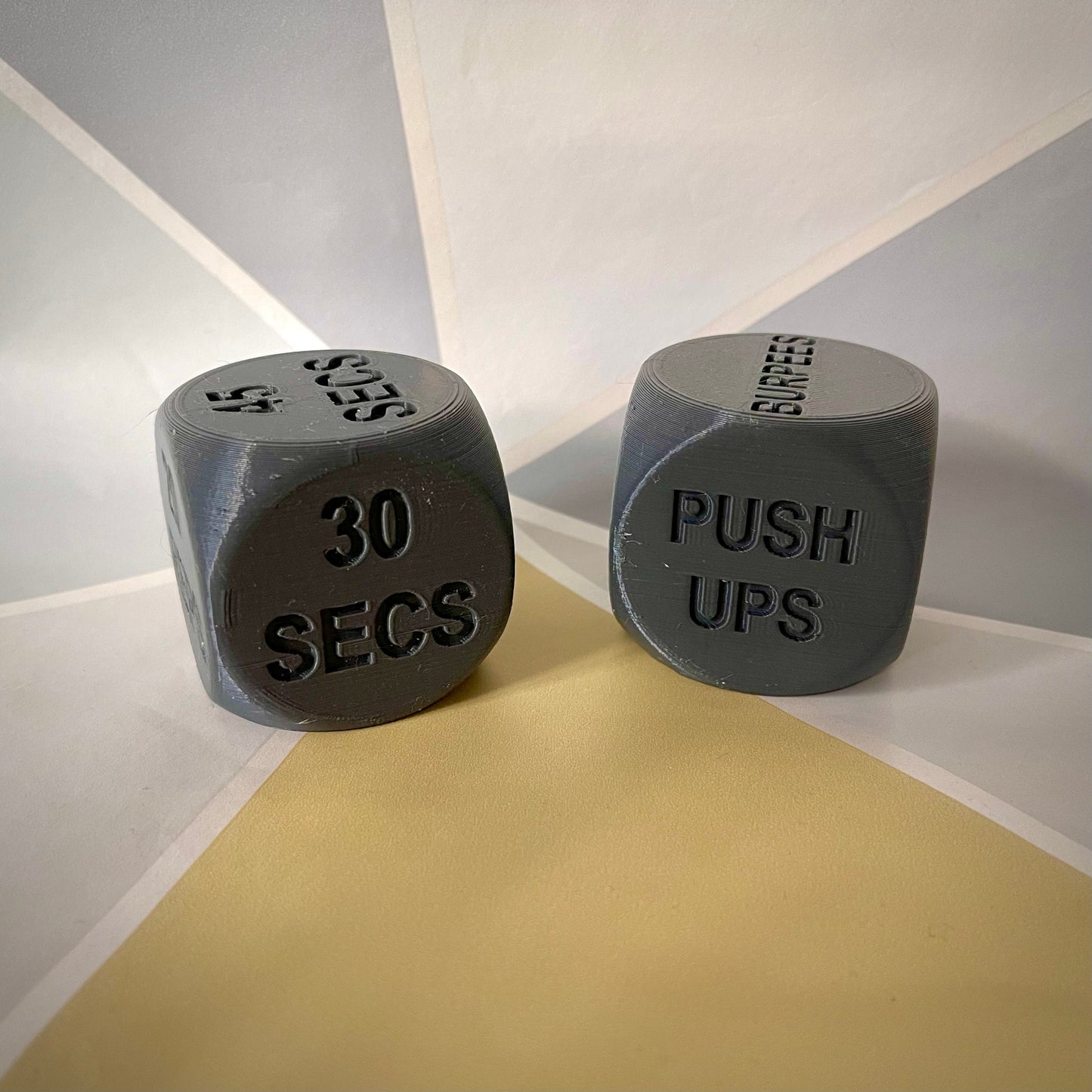 Exercise Workout Gym Dice - 3D Printed - novelty gift idea for him, her- Exercises - Home Workout - Keep Fit - Fitness - Sport - Resolutions