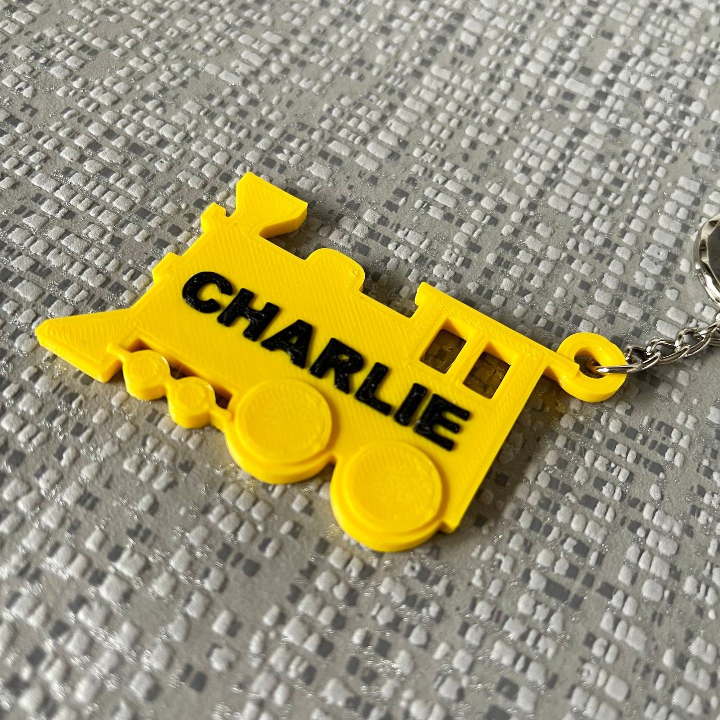 Train Keychain/Keyring - 3D Printed - Personalised - Vehicles - Transport - Personalized - Party Bag Fillers - Book Bag- Under 5 Pounds