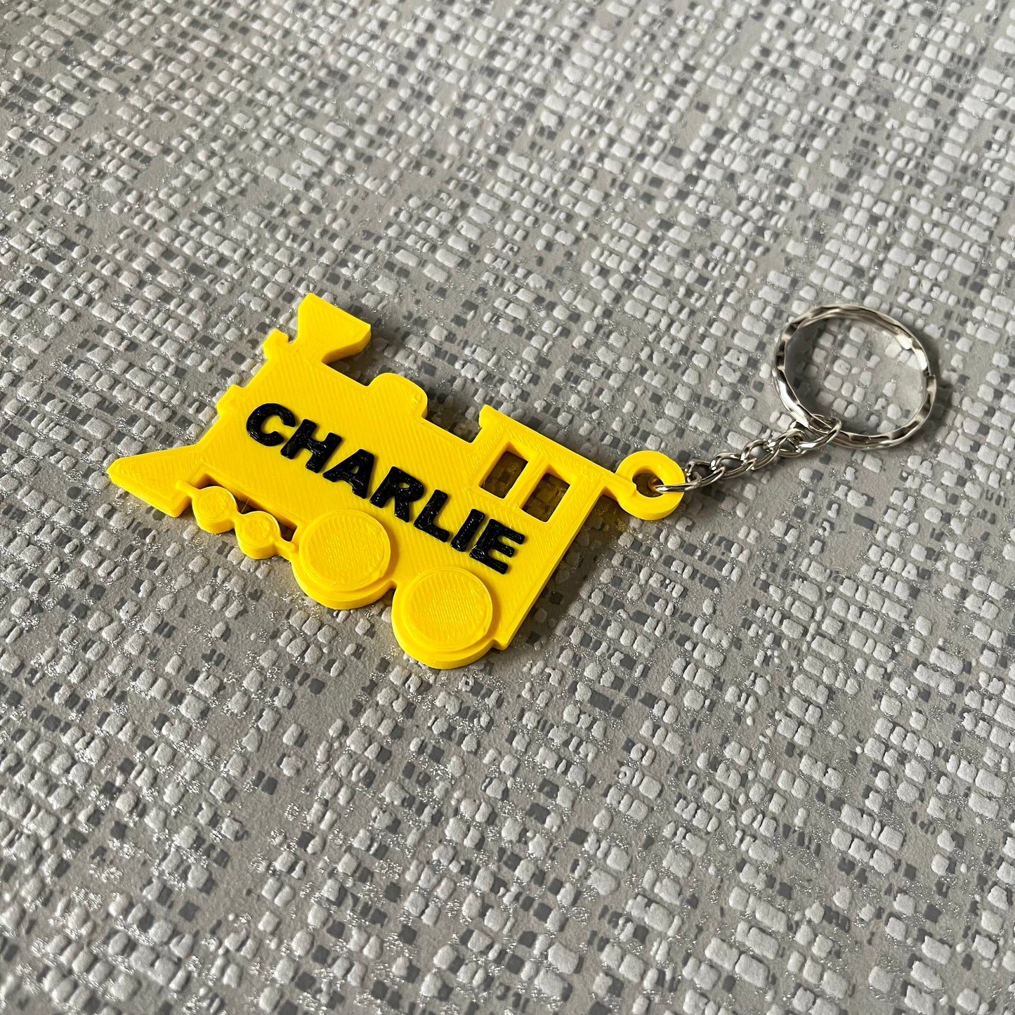 Train Keychain/Keyring - 3D Printed - Personalised - Vehicles - Transport - Personalized - Party Bag Fillers - Book Bag- Under 5 Pounds