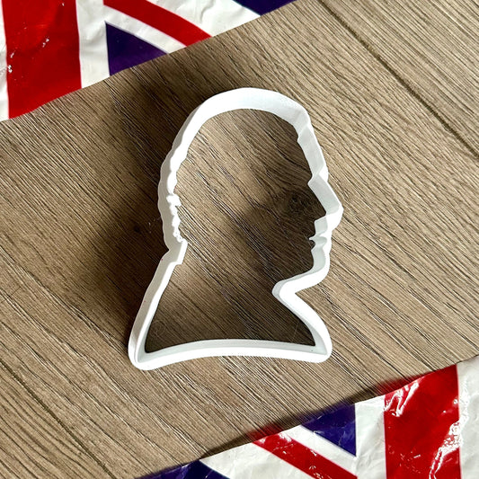 King Charles Head Silhouette Cookie Cutter - Biscuit - Fondant - Clay cutter - Dough - Kings Coronation - Monarchy - Royalty - Royal Stamp