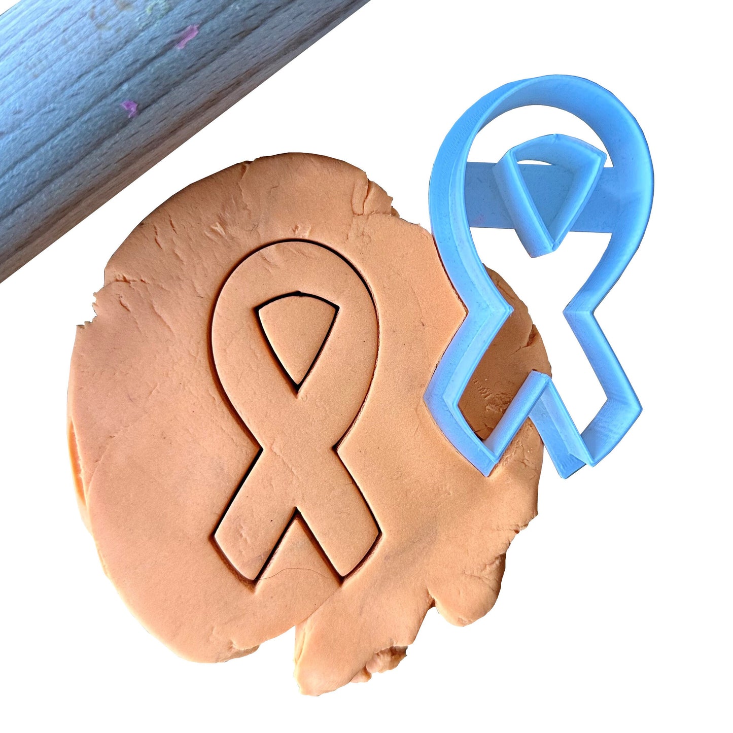 Ribbon Cookie Cutter - Cancer Awareness - Charity - Biscuit - Fondant - Clay cutter - Dough - One of a kind