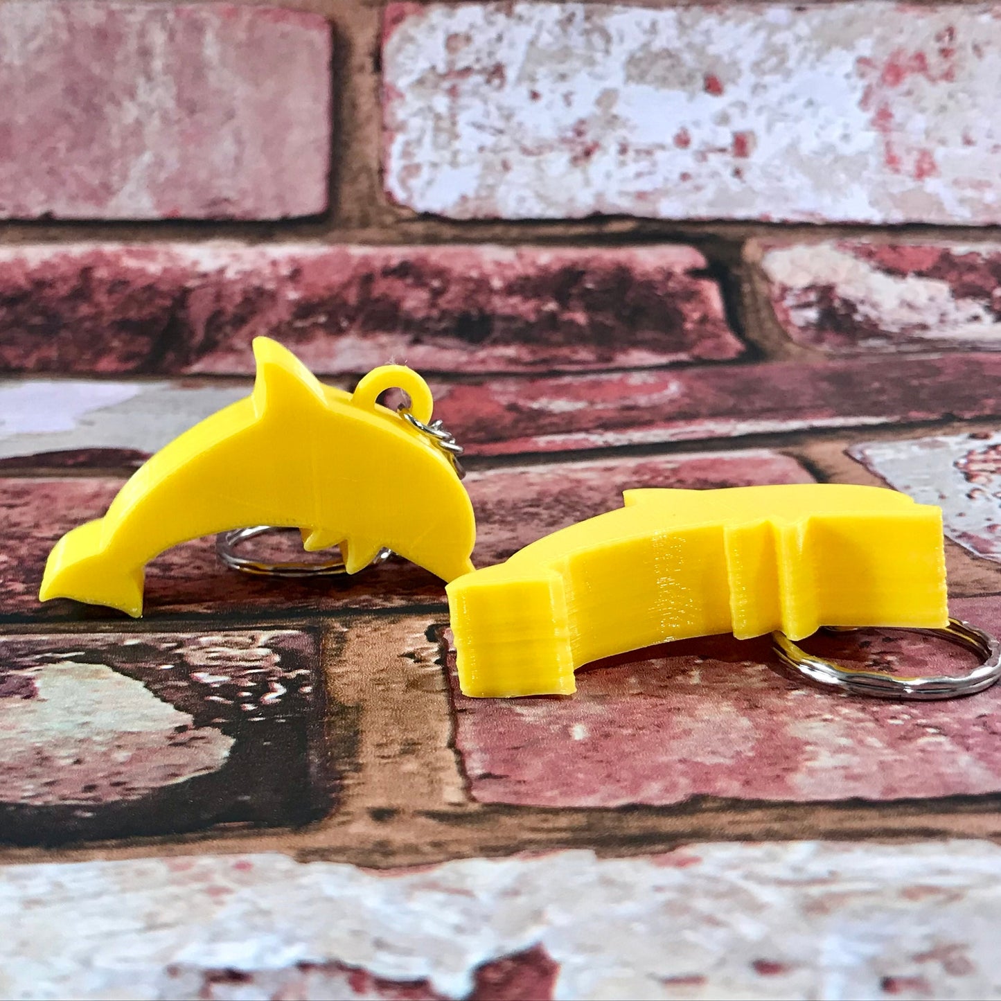 Dolphin Keyring/Keychain - 3D Printed - Party Bag Fillers - School Bag - Birthday - Small Gifts - Fun Gifts