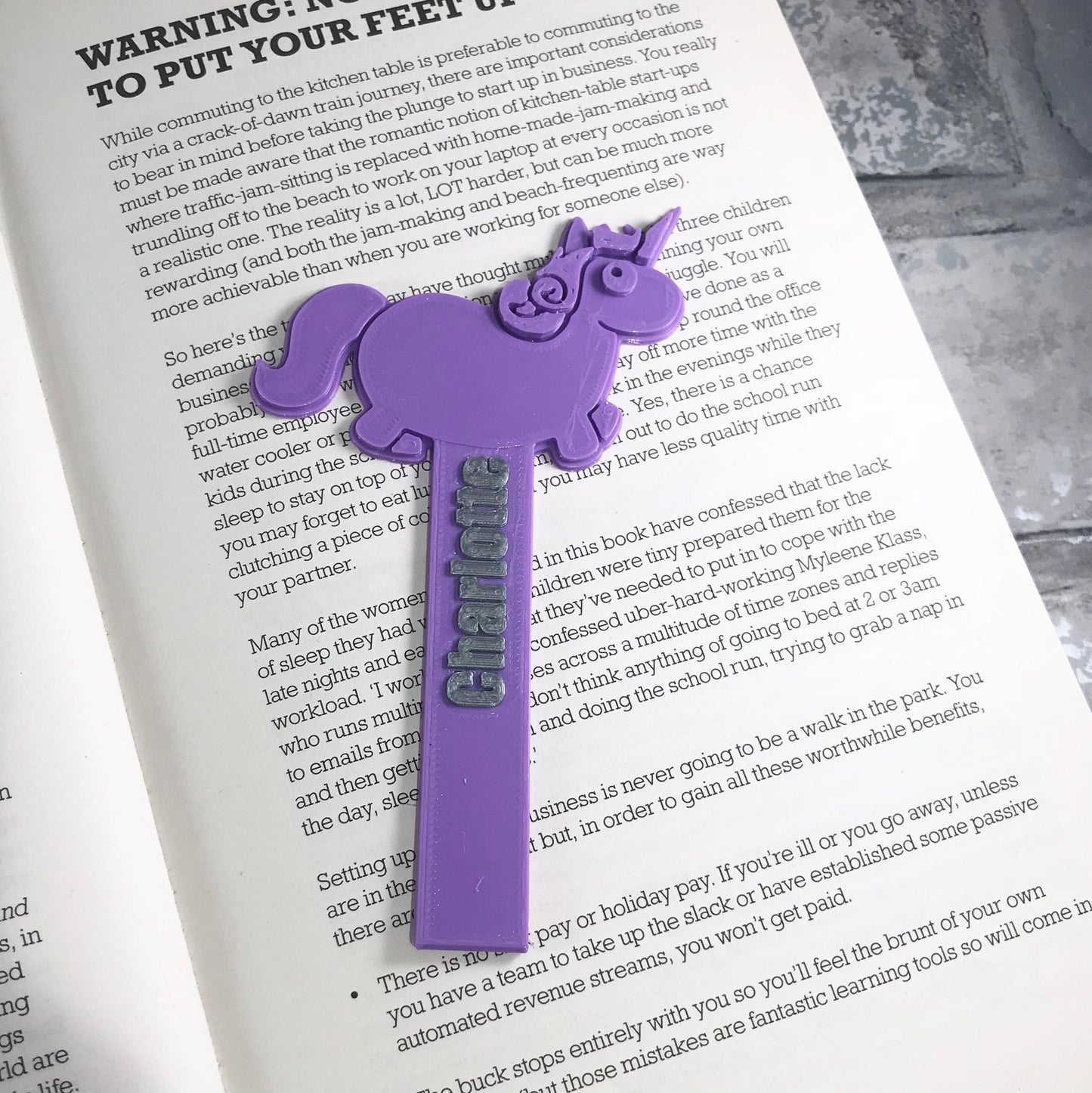 Unicorn - 3D Printed - Personalised - Book Lover - Horse Lover - Stocking Filler - Cute Gifts - Magic - Mythical