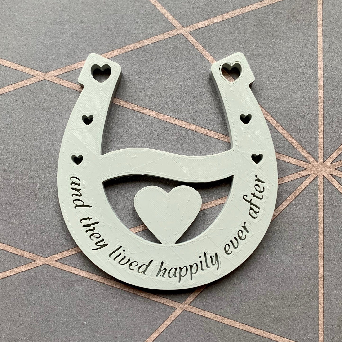 Wedding horseshoe - Bride to be - Lucky horseshoe - New Bride - Wedding - Groom - Engagement - Home Decor - Newlyweds - Happy Couple