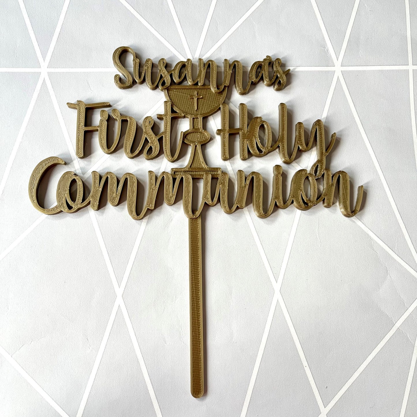 First holy communion - cake topper - Christening Cake Topper - Baby - Party Decorations