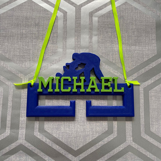 Taekwondo Medal Hanger/Holder - Personalised - 3D Printed - Karate Kid - Taekwondo - Judo - Trophy - any Sport available - Combat Sports