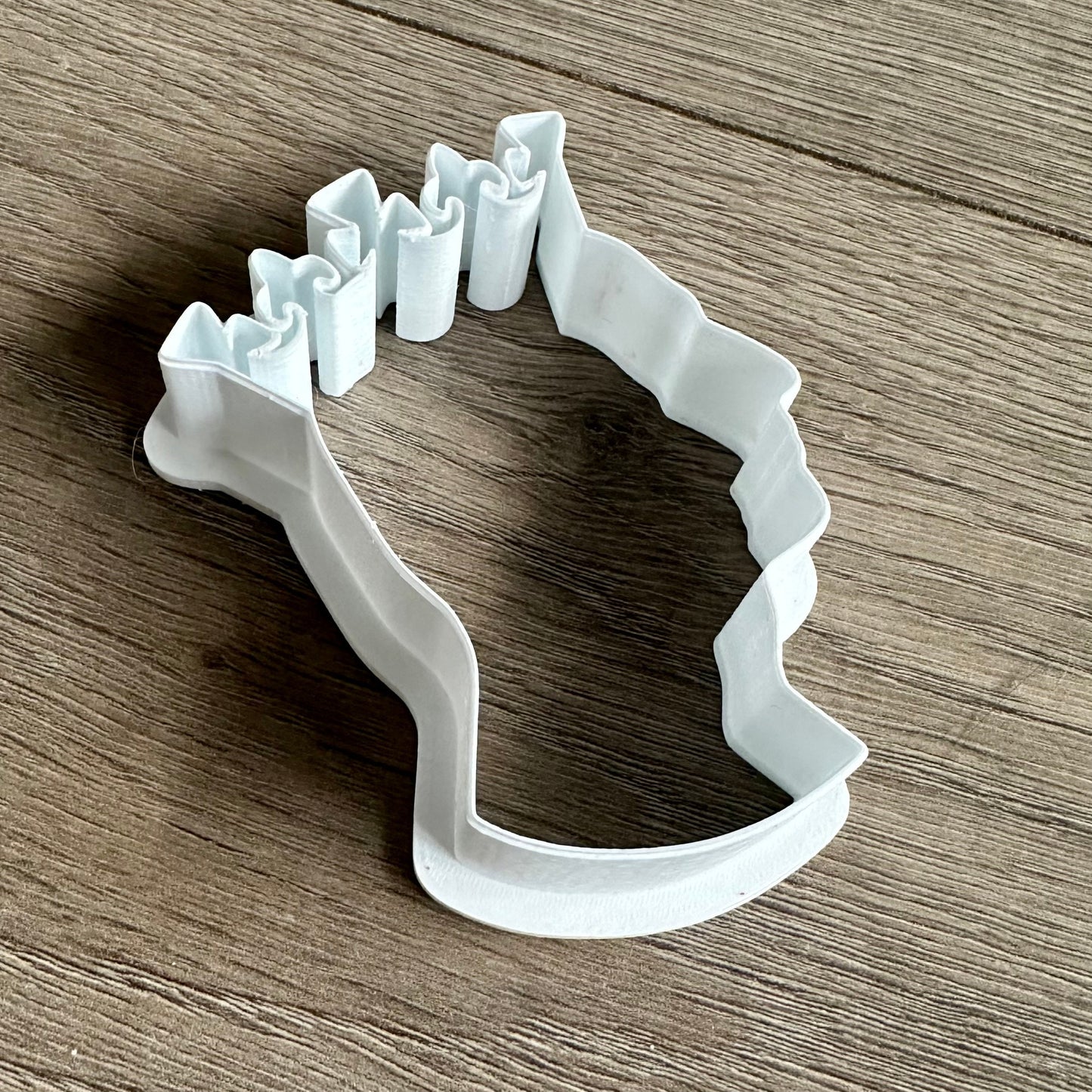 King Charles Crown Head Silhouette Cookie Cutter - Biscuit - Fondant - Clay cutter - Dough - Coronation - Monarchy - Royalty - Royal Stamp