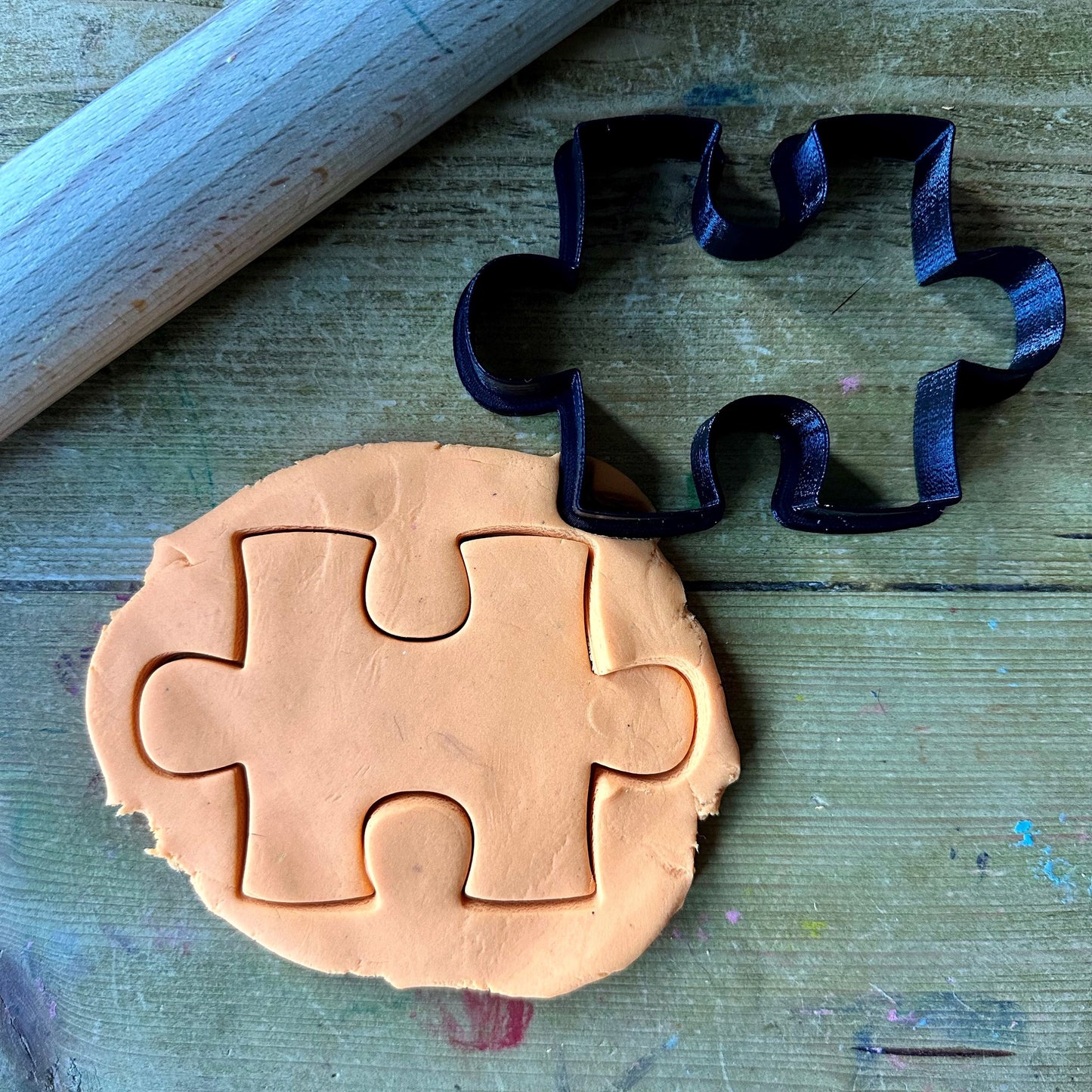 Jigsaw Puzzle Cookie Cutter - New home - Cute Cutter - Biscuit - Fondant - Clay cutter - Dough - One of a kind