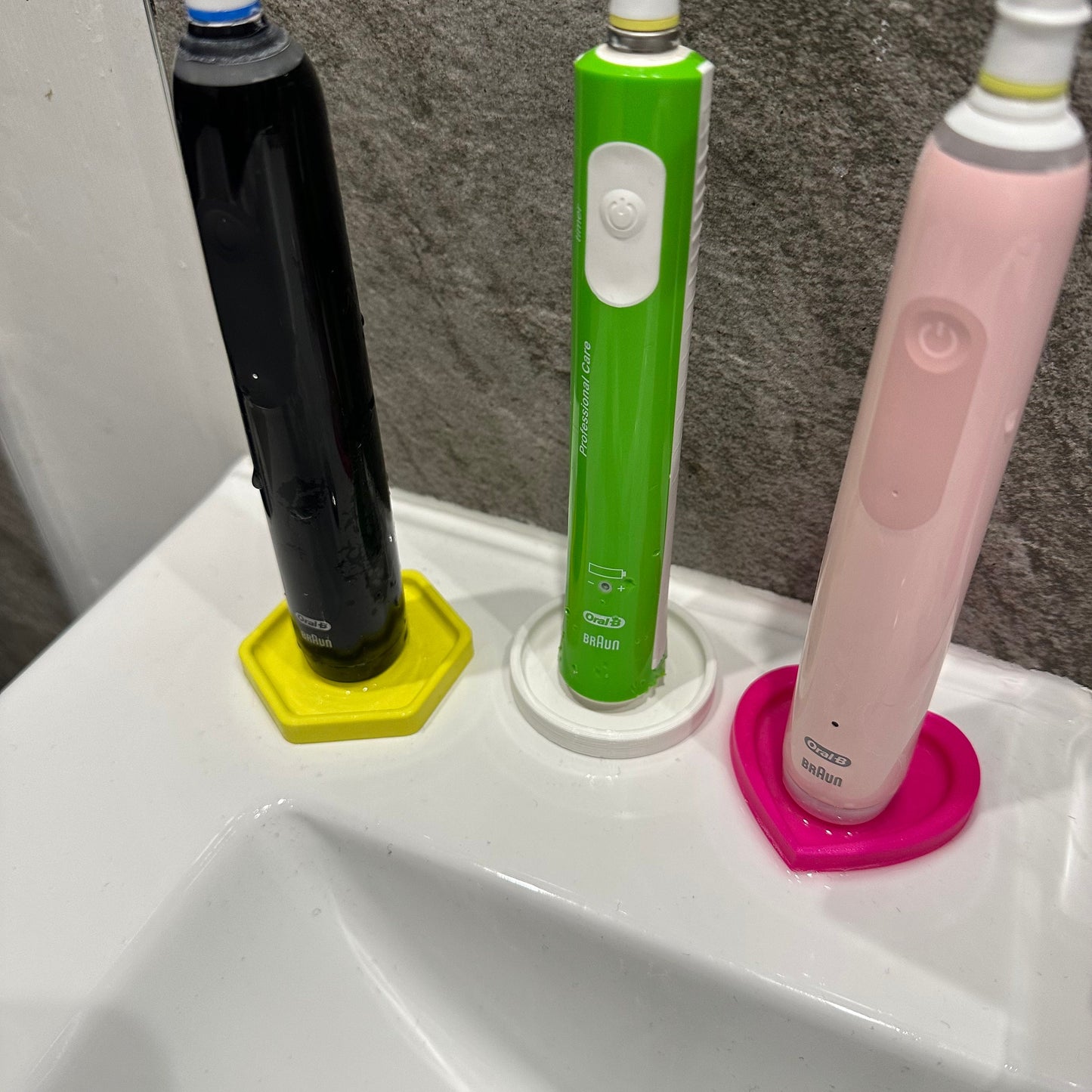 Electric Toothbrush Holder with drip tray - 3D Printed - Home Life Hack - Under 5 Pounds - Small Gifts - New Home Gift - Storage Solutions