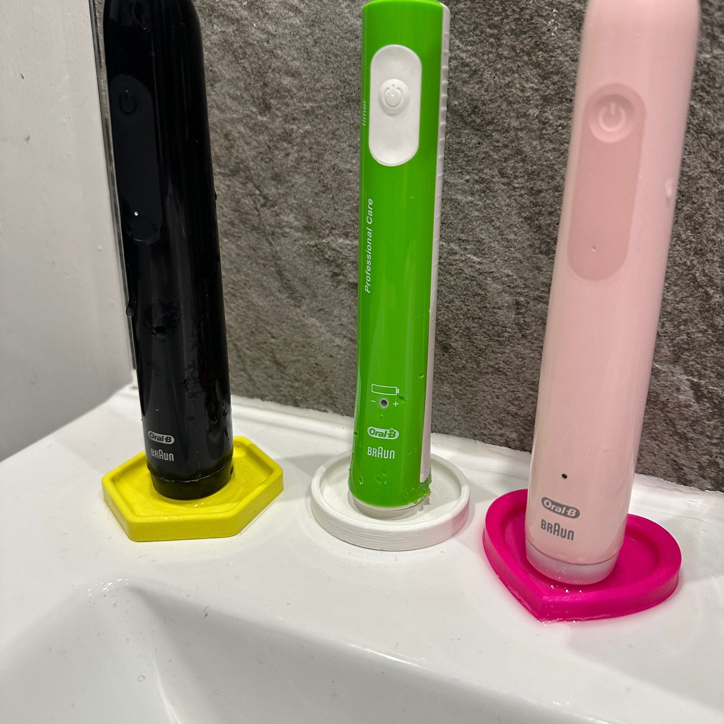 Electric Toothbrush Holder with drip tray - 3D Printed - Home Life Hack - Under 5 Pounds - Small Gifts - New Home Gift - Storage Solutions