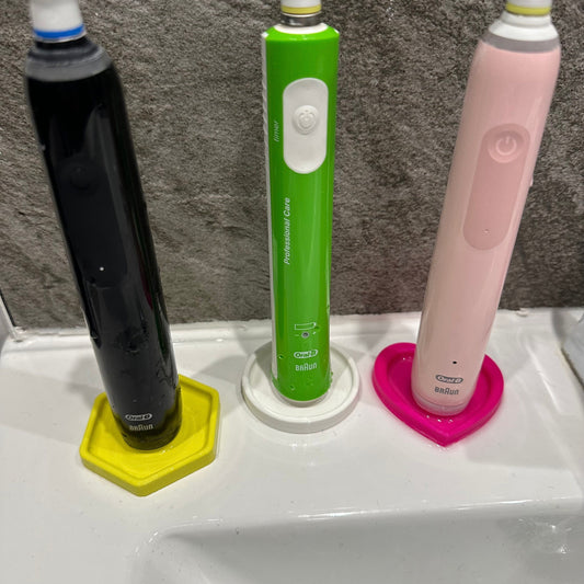 Electric Toothbrush Holder with drip tray - 3D Printed - Home Life Hack - Under 5 Pounds - Small Gifts - New Home Gift - Storage Solutions