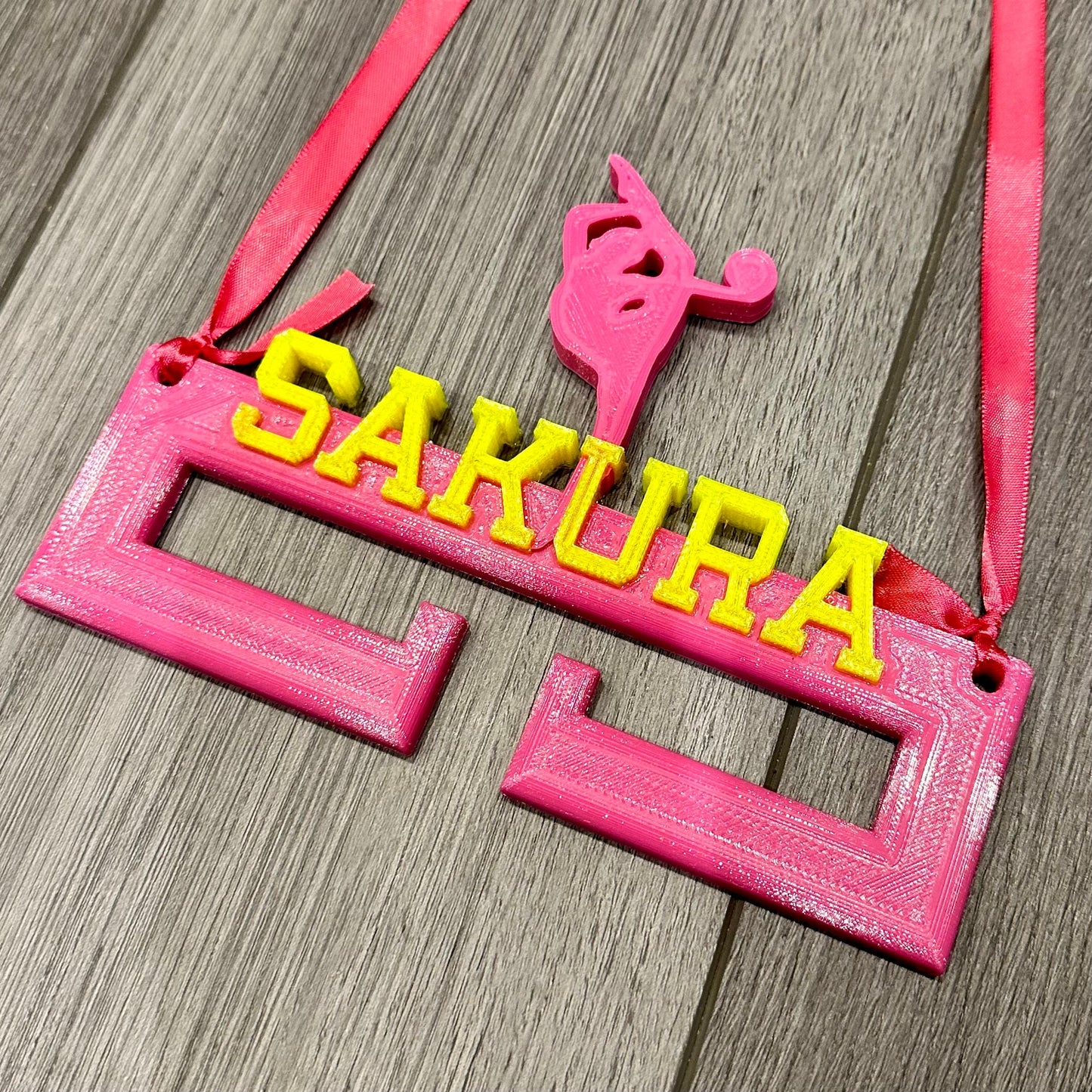 Rhythmic Gymnast Medal Hanger/Holder - Personalised - 3D Printed - Gymnastics - Trophy - Gymnastics is my life - any Sport available