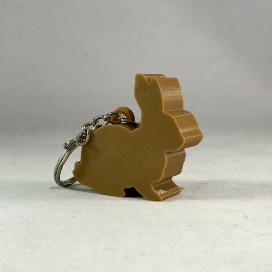 Bunny Rabbit Keyring/Keychain - 3D Printed - Party Bag Fillers - School Bag - Birthday - Small Gifts - Fun Gifts