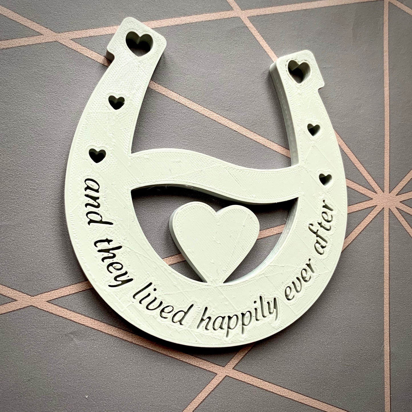 Wedding horseshoe - Bride to be - Lucky horseshoe - New Bride - Wedding - Groom - Engagement - Home Decor - Newlyweds - Happy Couple