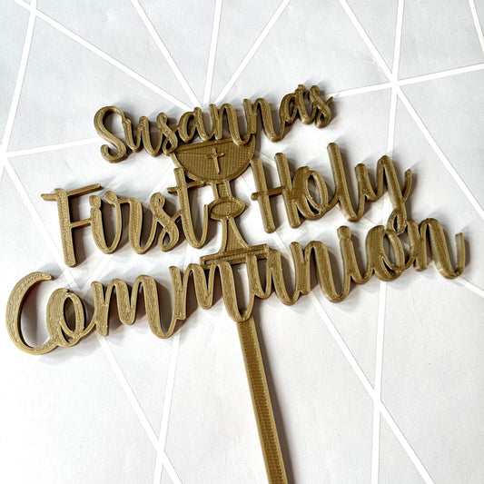 First holy communion - cake topper - Christening Cake Topper - Baby - Party Decorations