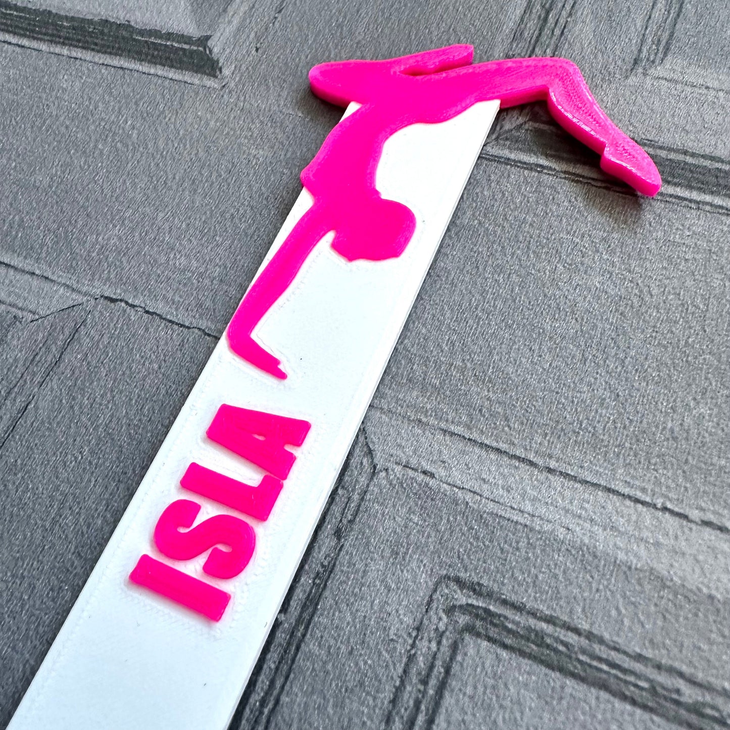 Gymnast Bookmark - 3D Printed - Personalised - Book Lover - Handstand - Gymnastics - Stocking Stuffer - Stocking Filler - Christmas Gift