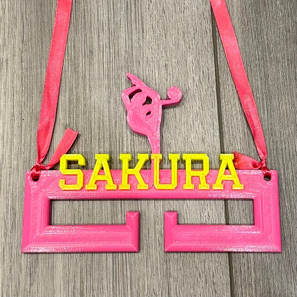 Rhythmic Gymnast Medal Hanger/Holder - Personalised - 3D Printed - Gymnastics - Trophy - Gymnastics is my life - any Sport available