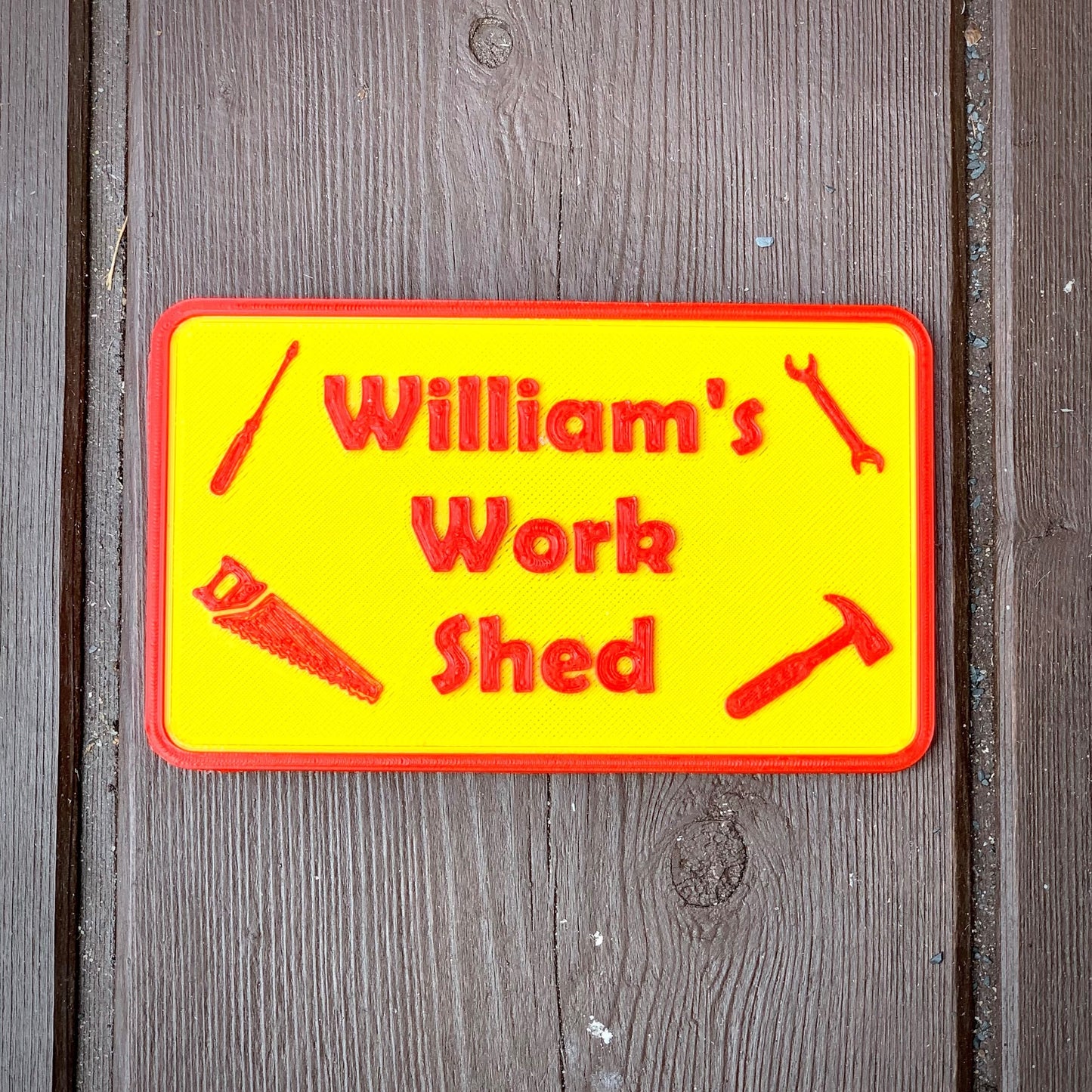 Work Shed / Workshop Sign - Door Plaque - Door Sign - DIY - Tools - Builder - Handyman