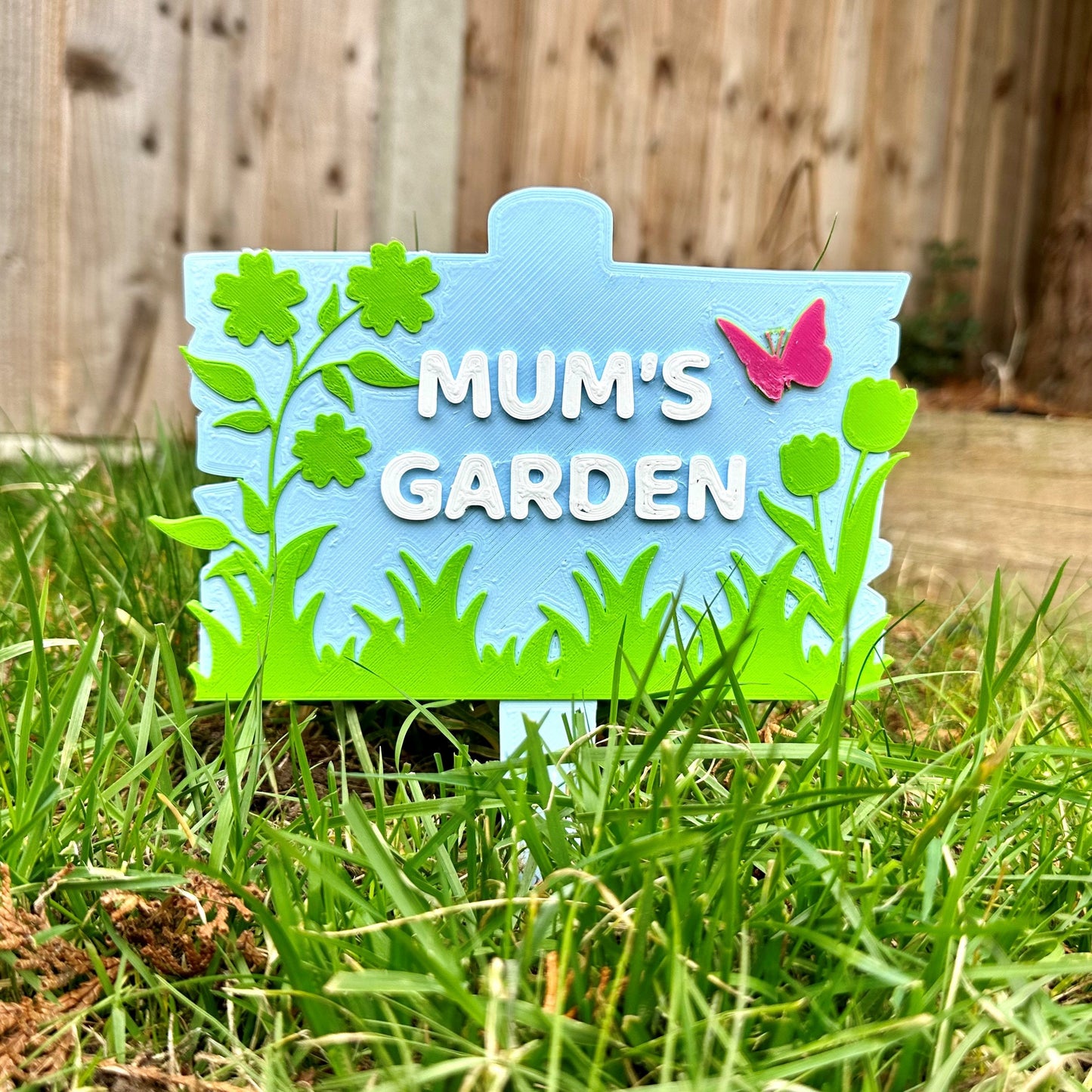 Garden Sign - Keep Off the Grass - 3D printed - Personalised Gift - Gardener - Nature - Waterproof Sign - Mother's Day