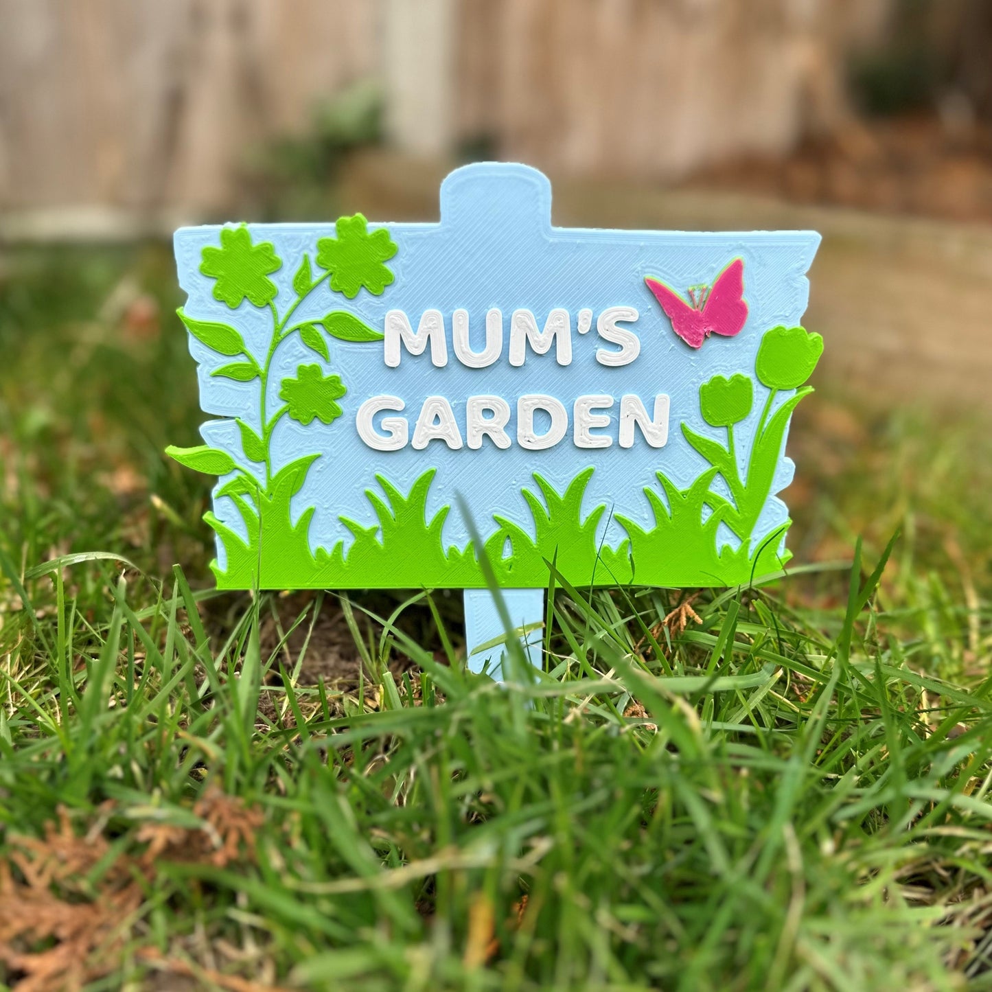 Garden Sign - Keep Off the Grass - 3D printed - Personalised Gift - Gardener - Nature - Waterproof Sign - Mother's Day