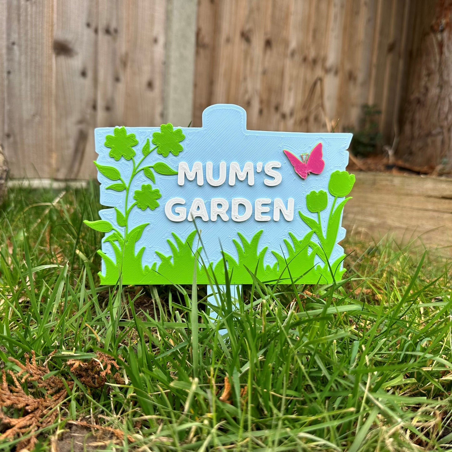 Garden Sign - Keep Off the Grass - 3D printed - Personalised Gift - Gardener - Nature - Waterproof Sign - Mother's Day