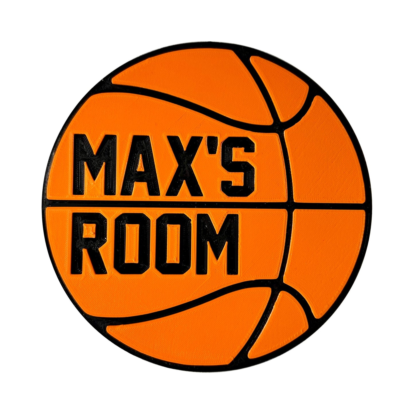 Basketball Door Plaque - Personalised - 3D Printed - Space Jam - Nursery - Children - Bedroom - Christmas Gift