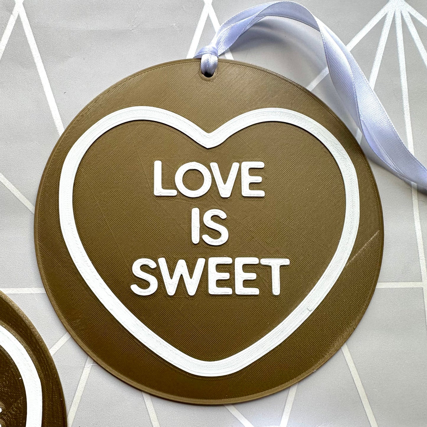 Wedding Sweet Sign - Love Heart - Personalised - Mr Mrs - Marriage - Bridal - Bride - Groom - Sweet Stand - Party Decorations - Just Married